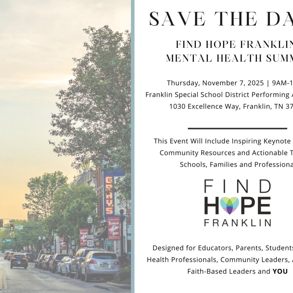 Find Hope Franklin Mental Health Summit