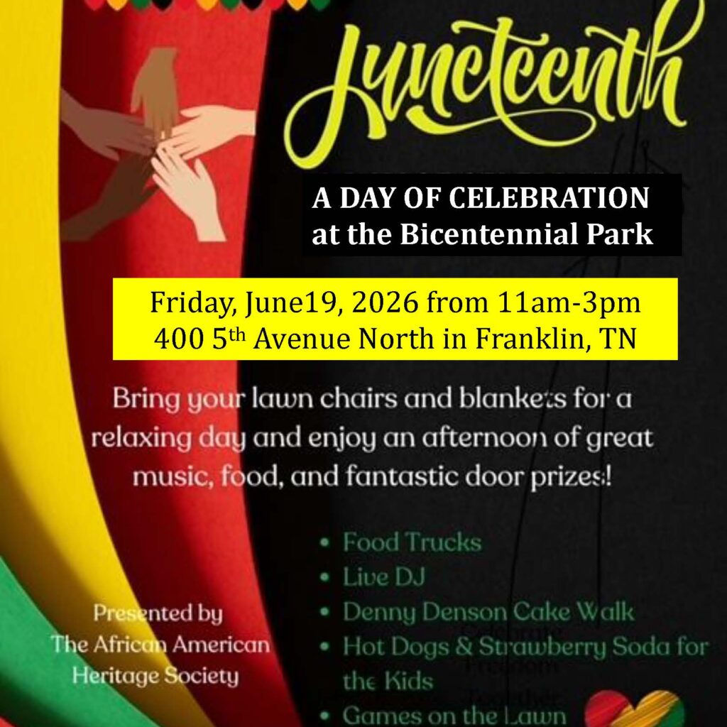 Juneteenth Celebration - SERVICE HOURS